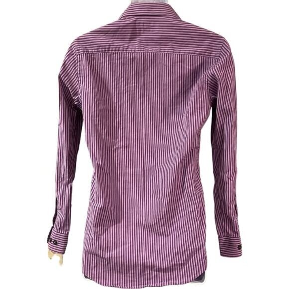 Apt.9 Mens Slim Fit Striped Long Sleeve Button-Up Shirt 14.5 32/33 - Picture 2 of 9